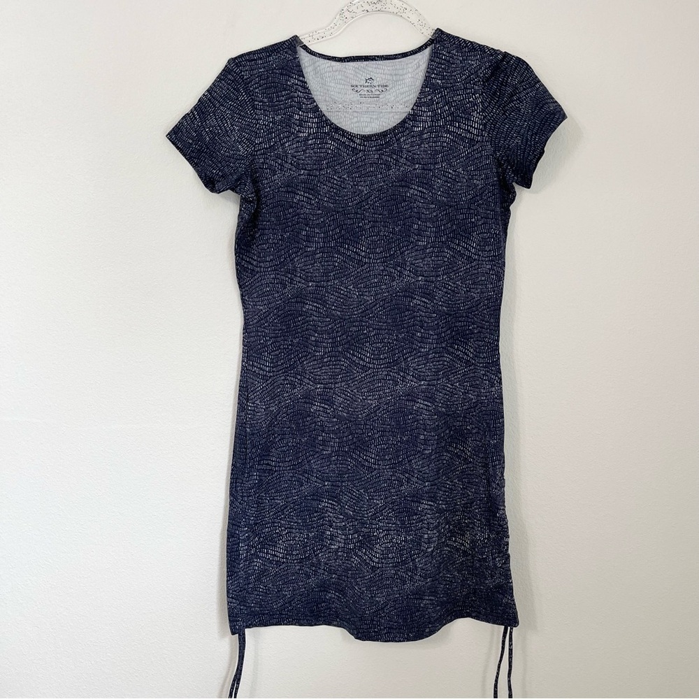 Southern Tide Shirley Performance Dress Athleisure Stretch Size XS Blue